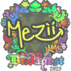 Sticker | mezii (Holo) | Budapest 2025