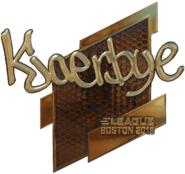 Sticker | Kjaerbye (kulta) | Boston 2018