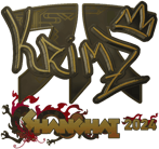 Sticker | KRIMZ (Gold) | Shanghai 2024 image