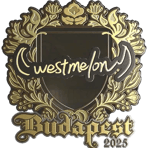 Sticker | westmelon (Gold) | Budapest 2025