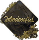 Sticker | w0nderful (Gold) | Rio 2022 Sticker | w0nderful (Gold) | Rio 2022 image
