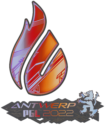 Sticker | Copenhagen Flames (holograficzna) | Antwerpia 2022