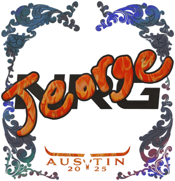 Sticker | jeorge (holograficzna) | Austin 2025