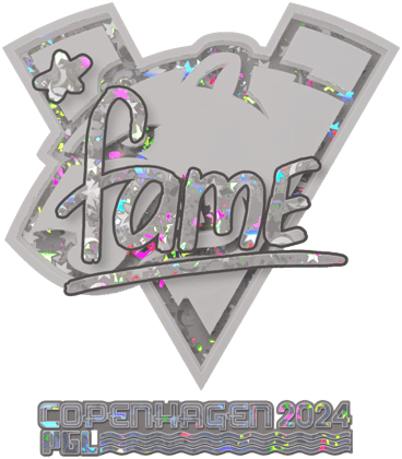 Sticker | fame (scintillant) | Copenhague 2024
