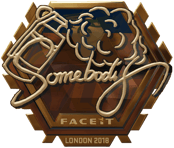 Sticker | somebody (Gold) | London 2018