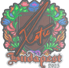Sticker | XotiC (Embroidered) | Budapest 2025 Sticker | XotiC (Embroidered) | Budapest 2025 image