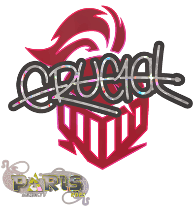 Sticker | CRUC1AL (purpurina) | París 2023