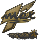 Sticker | max (Gold) | Antwerp 2022 image