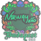 Sticker | noway (Embroidered) | Budapest 2025 Sticker | noway (Embroidered) | Budapest 2025 image
