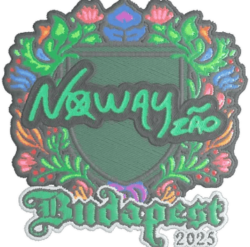 Aufkleber | noway (Gestickt) | Budapest 2025