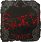 Sticker | snow (Foil) | Austin 2025