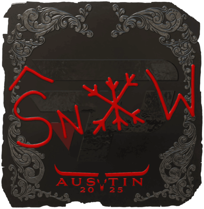 Sticker | snow (Glanz) | Austin 2025