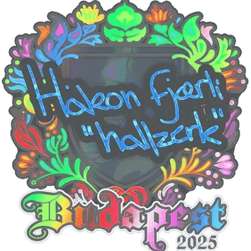 สติกเกอร์ | hallzerk (Holo) | Budapest 2025