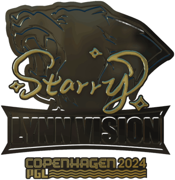 Sticker | Starry (kulta) | Kööpenhamina 2024
