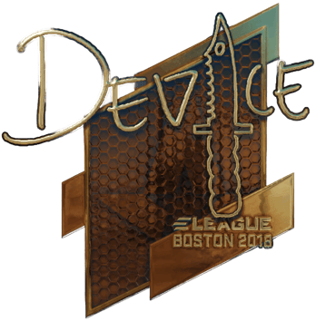 Sticker | device (złota) | Boston 2018
