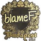 Sticker | blameF (Gold) | Budapest 2025 image