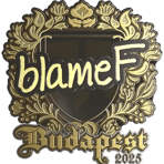 Sticker | blameF (Gold) | Budapest 2025