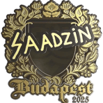 Sticker | saadzin (Gold) | Budapest 2025