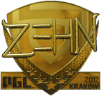 Sticker | zehN (Gold) | Krakow 2017 image