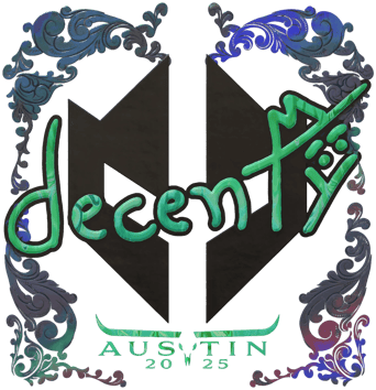 Sticker | decenty (ホログラム) | Austin 2025