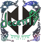 Sticker | decenty (Holo) | Austin 2025 Sticker | decenty (Holo) | Austin 2025 image