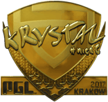 Sticker | kRYSTAL (Gold) | Krakow 2017