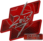 Sticker | Zeus (Foil) | Atlanta 2017 image