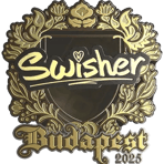 Sticker | Swisher (Gold) | Budapest 2025