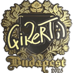 Sticker | qikert (Gold) | Budapest 2025