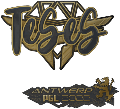 Sticker | TeSeS (dorada) | Amberes 2022