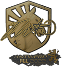 Sticker | nitr0 (Gold) | Antwerp 2022 image