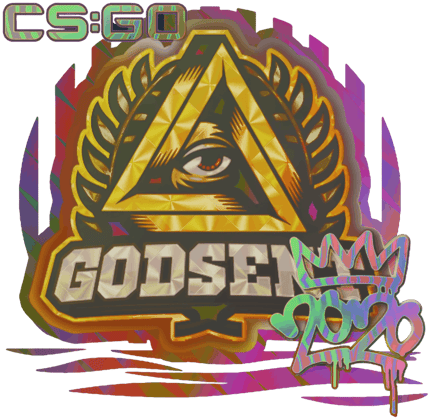 Sticker | GODSENT (holograficzna) | RMR 2020