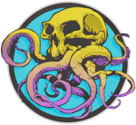 Sticker | Sunset Ocean Tentaskull Sticker | Sunset Ocean Tentaskull image