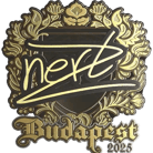 Sticker | NertZ (Gold) | Budapest 2025 image