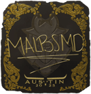 Sticker | malbsMd (Gold) | Austin 2025 image