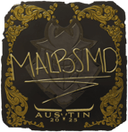 Sticker | malbsMd (Gold) | Austin 2025