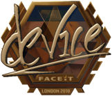 Sticker | device (Gold) | London 2018 image