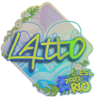 Sticker | latto (Holo) | Rio 2022 Sticker | latto (Holo) | Rio 2022 image