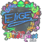 Sticker | EliGE (Holo) | Budapest 2025 Sticker | EliGE (Holo) | Budapest 2025 image