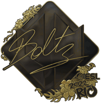 Sticker | boltz (złota) | Rio 2022