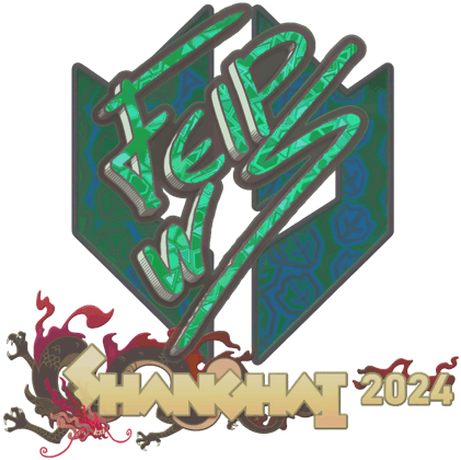 Sticker | felps (holográfica) | Shanghái 2024