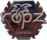 Sticker | ropz (Foil) | London 2018 image