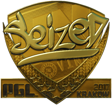 Sticker | seized (Gold) | Krakow 2017