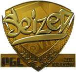 Sticker | seized (Gold) | Krakow 2017