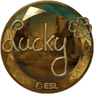 Sticker | Lucky (Gold) | Katowice 2019 image