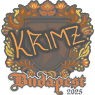 Sticker | KRIMZ | Budapest 2025 image