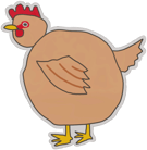 Sticker | Poorly Drawn Chicken image
