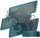 Sticker | RUBINO (Foil) | Atlanta 2017