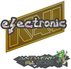 Sticker | electronic (Glitter) | Antwerp 2022 image