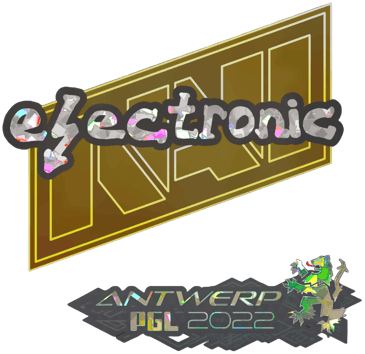 Sticker | electronic (Glitter) | Antwerp 2022